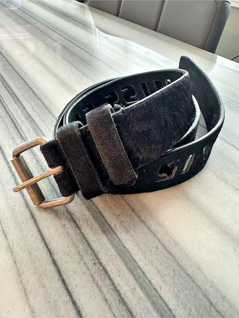 Vintage Miss Sixty Black Leather Belt - Size M